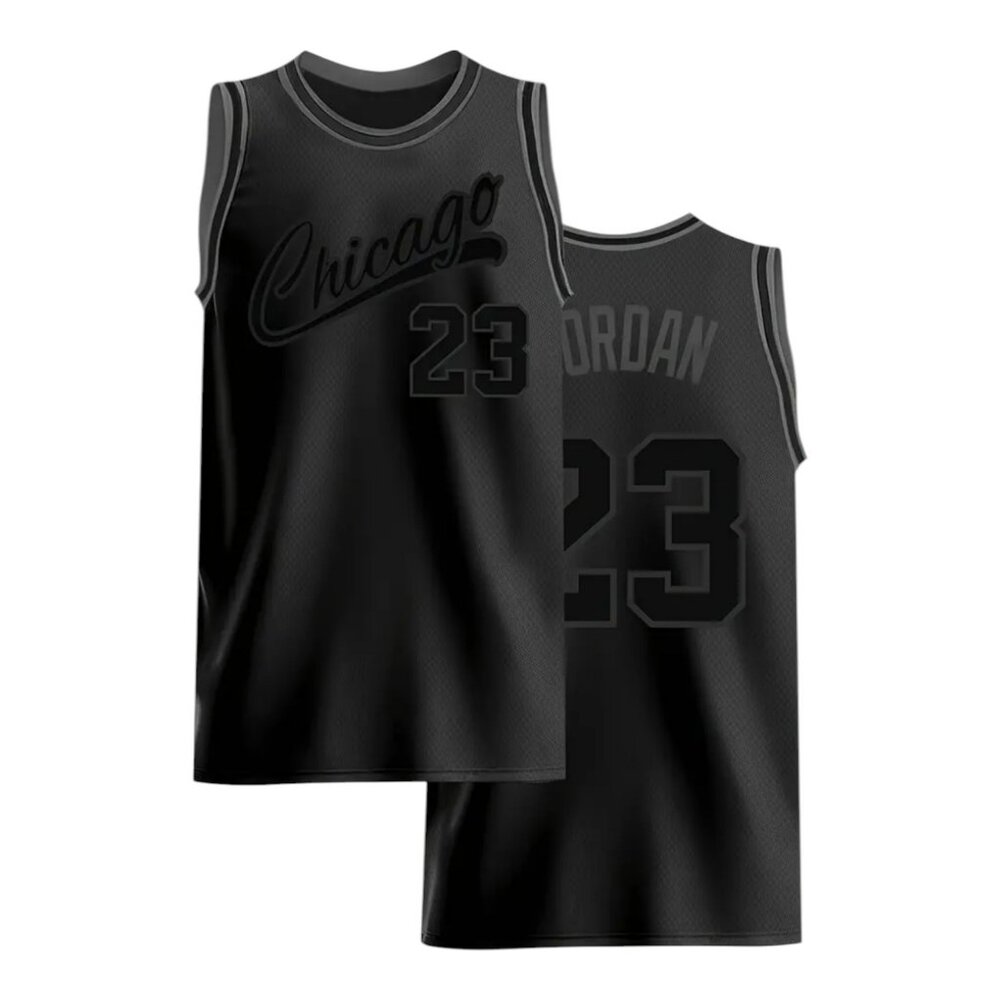 New Chicago Bulls Michael Jordan #23 Basketball Jersey Black Stitched